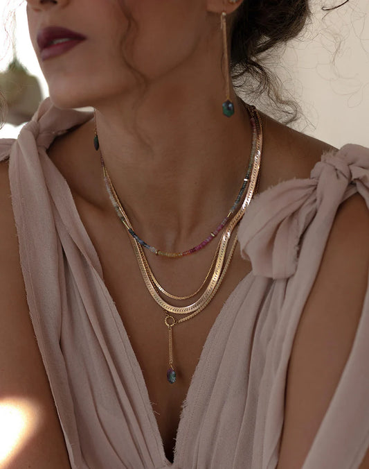 Multi-Sapphire Ombre Necklace