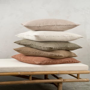 Lina Linen Pillow 20x20 | Sand