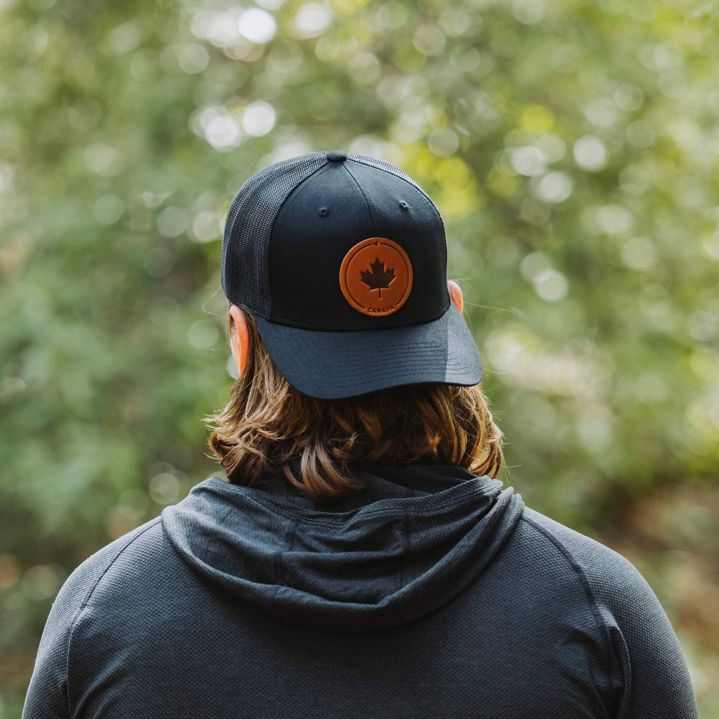 Maple Leaf Leather Patch Hat