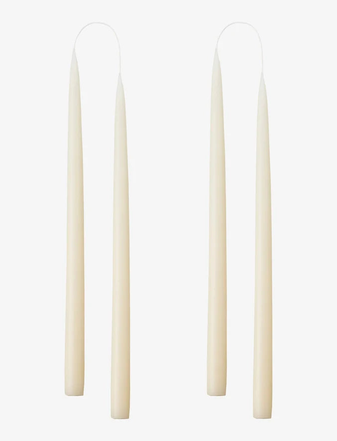 Off White Danish Taper Candle