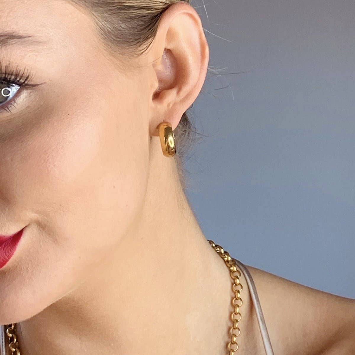Paris Chunky Hoops 2.0 | Silver