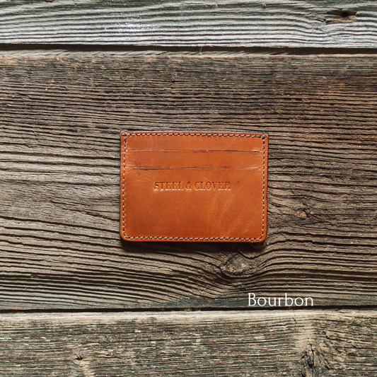Flying Shot Leather Wallet | Bourbon