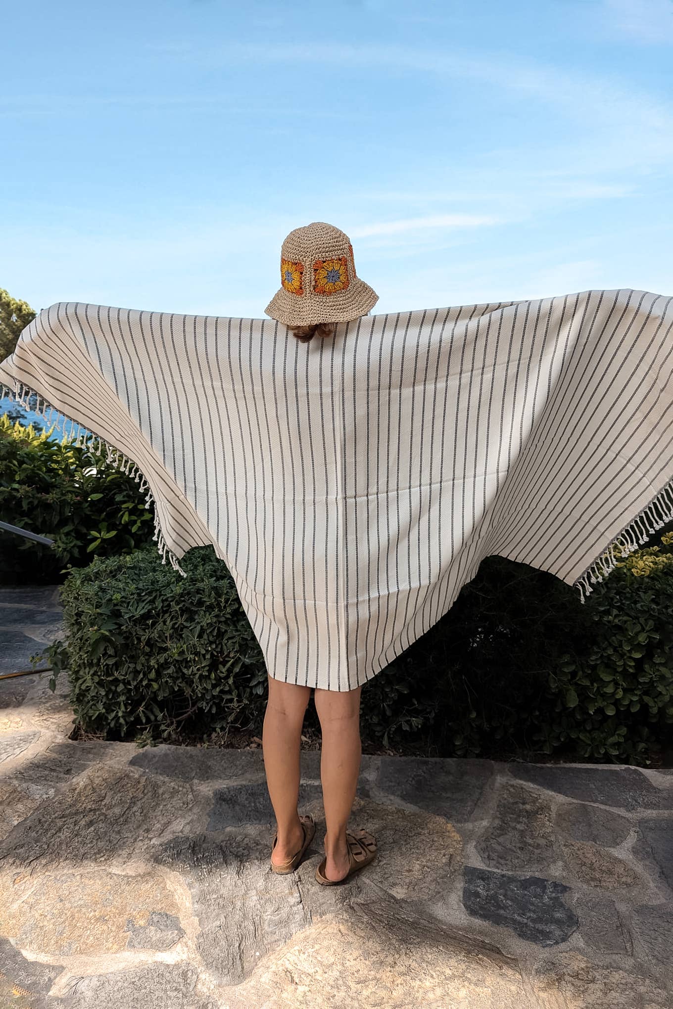 Soft Bliss Turkish Towel | Grey Stripes