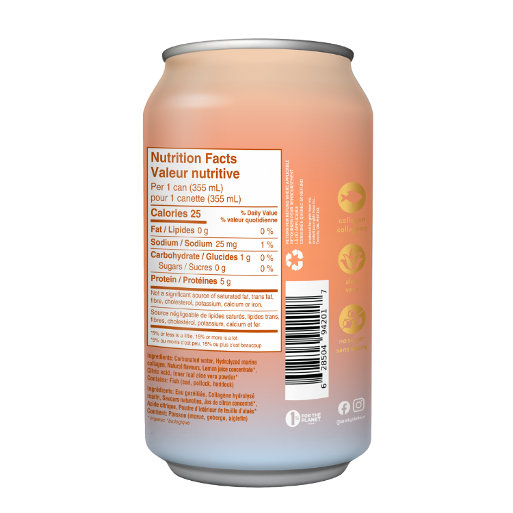 Peach Ginger | Collagen-infused Sparkling Water
