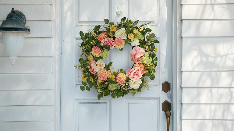 Summer Peony Wreath