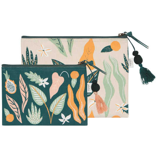 Paradise Foliage Zipper Pouch
