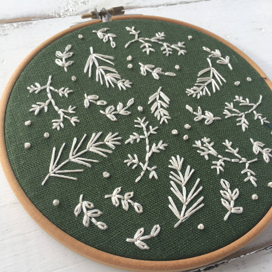 Embroidery Kit | Winter Botanicals