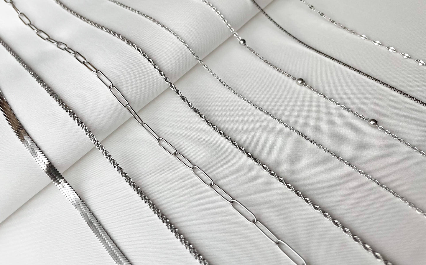 Dainty Silver Necklace| Satellite