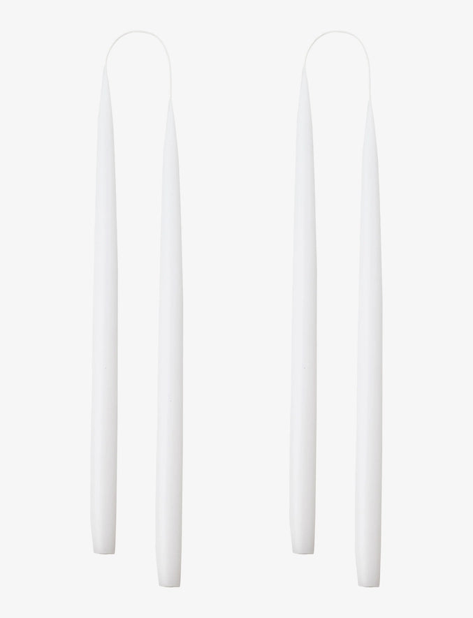 White Danish Taper Candle | 2 Pack