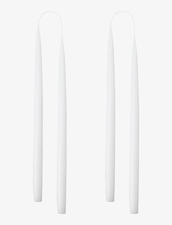 White Danish Taper Candle