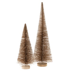 Bottle Brush Tree | Gold Sparkle