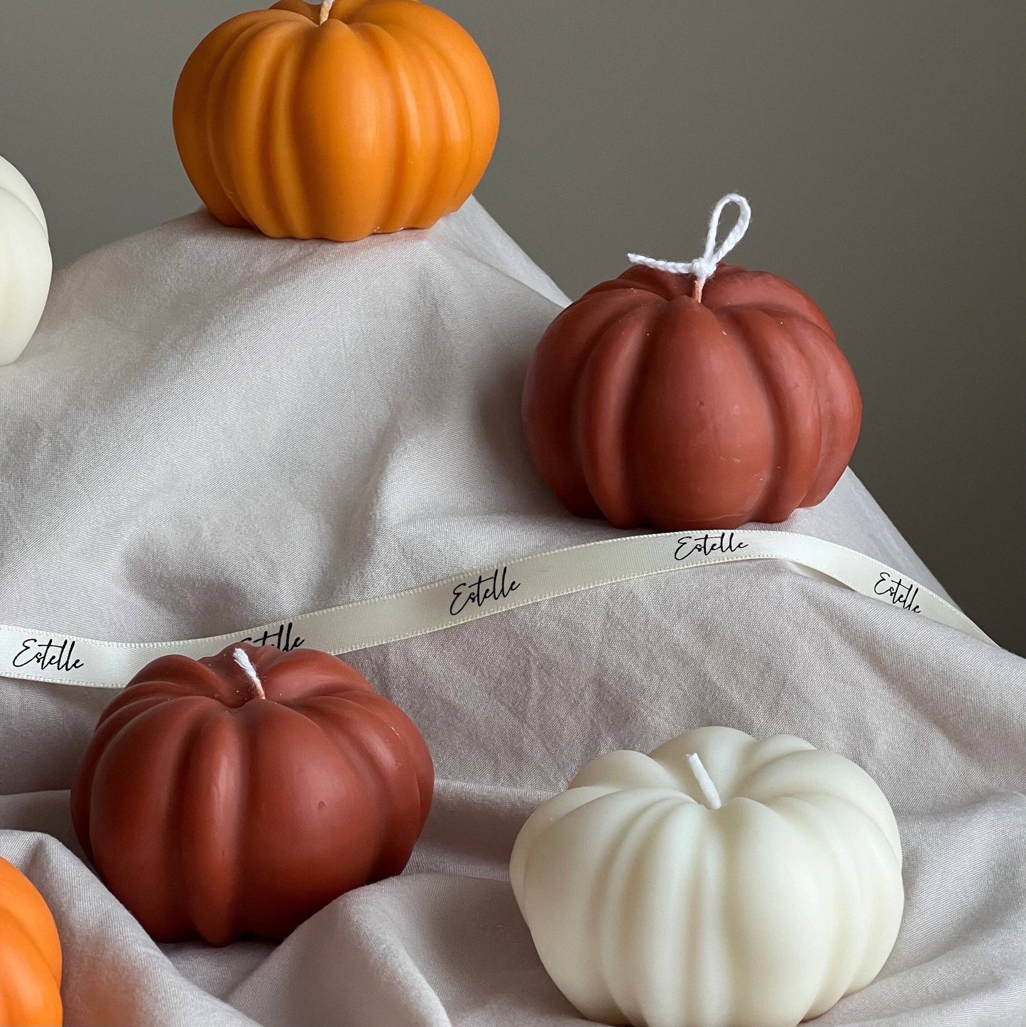 Autumn Pumpkin Candle | White Unscented