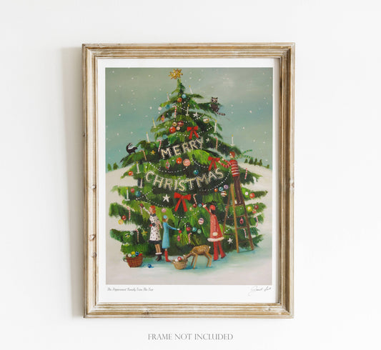 Peppermint Family Trim The Tree | Print