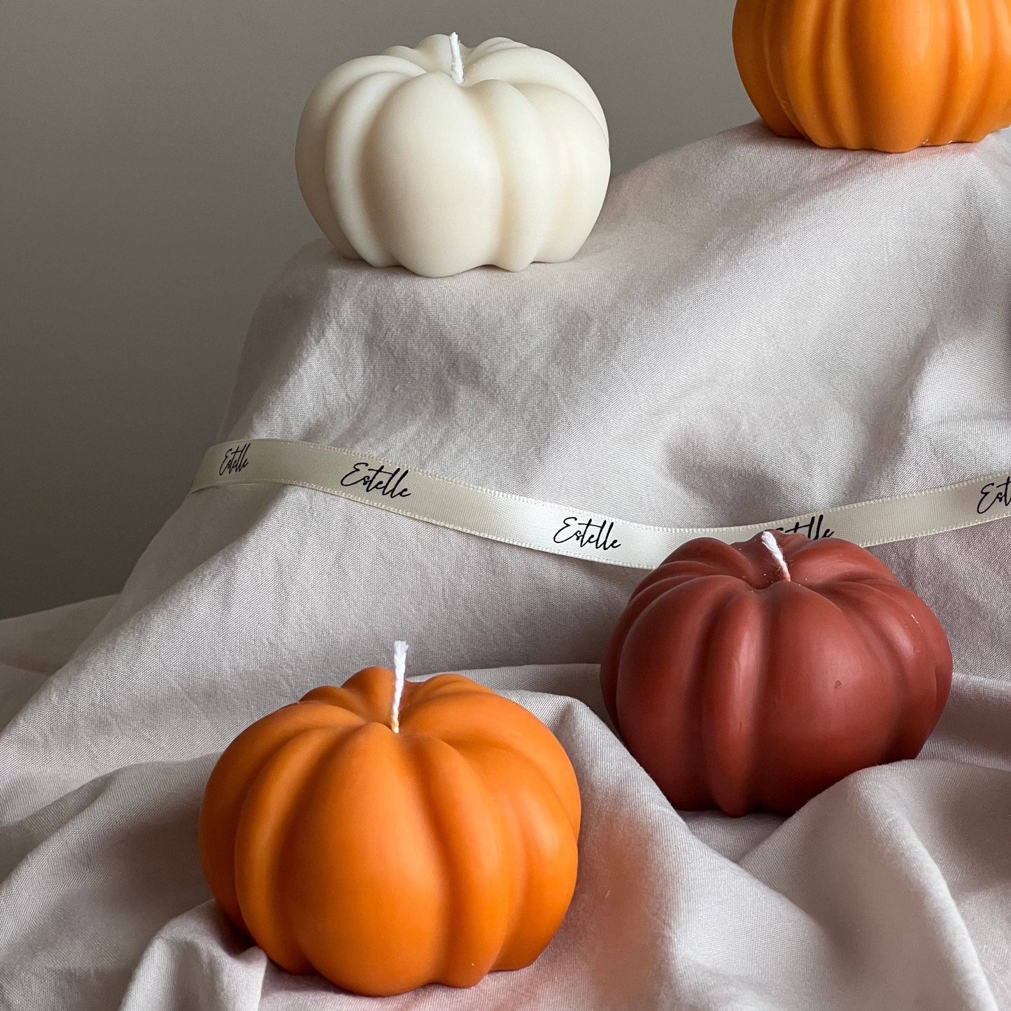 Autumn Pumpkin Candle | White Unscented