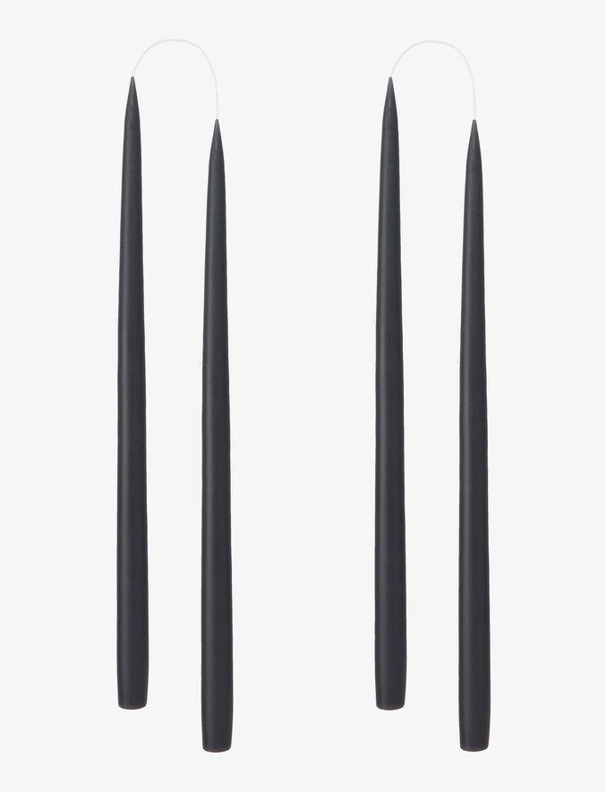 Black Danish Taper Candle | 2 Pack