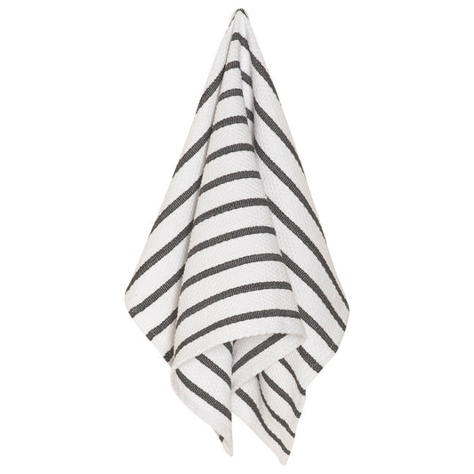 Basketweave Black Dishtowel