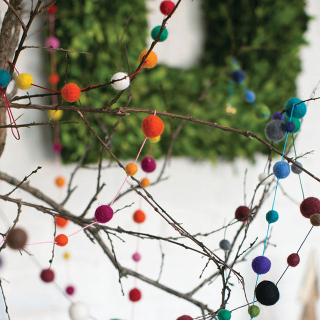 Felt Pom Pom Garland