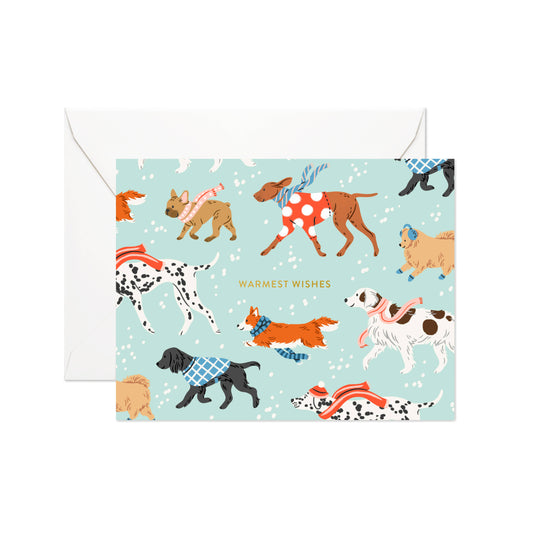 Warmest Wishes Dogs | Holiday Greeting Card