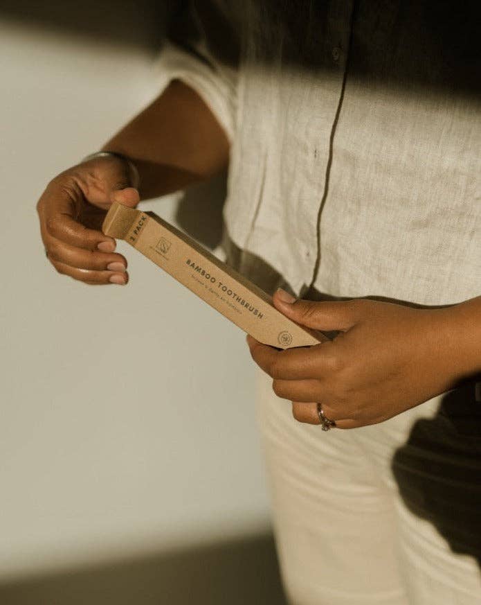 2 Pack Bamboo Toothbrush | Zero Waste, Sustainably Sourced