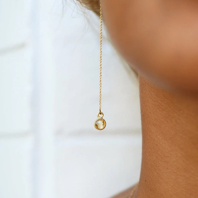 Abundance Drop Earrings | Citrine & Gold