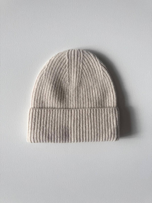 Merino Wool Beanie | Light Oat