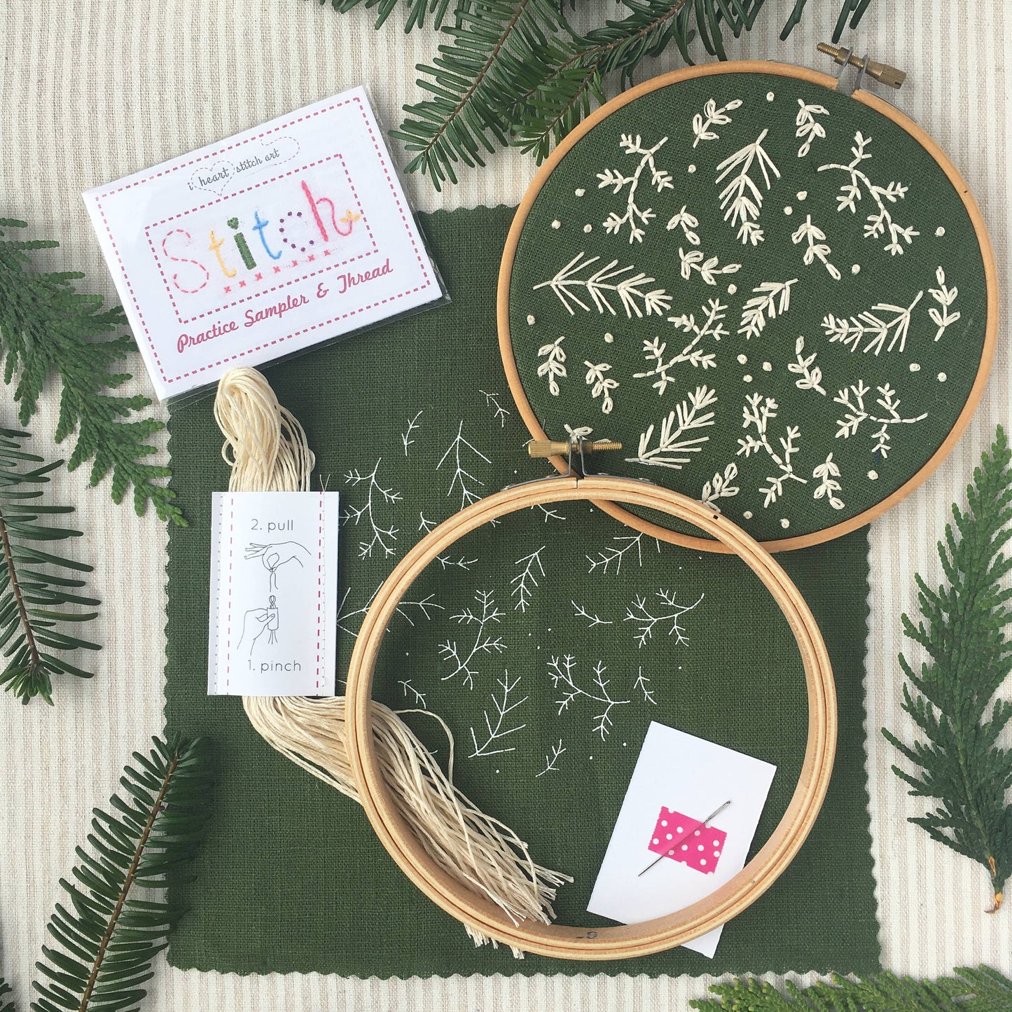 Embroidery Kit | Winter Botanicals