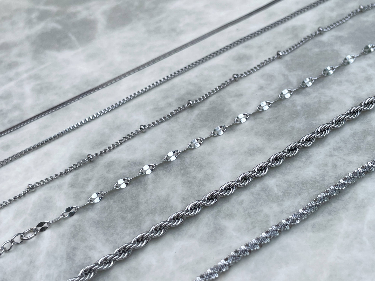 Dainty Silver Bracelet | Herringbone