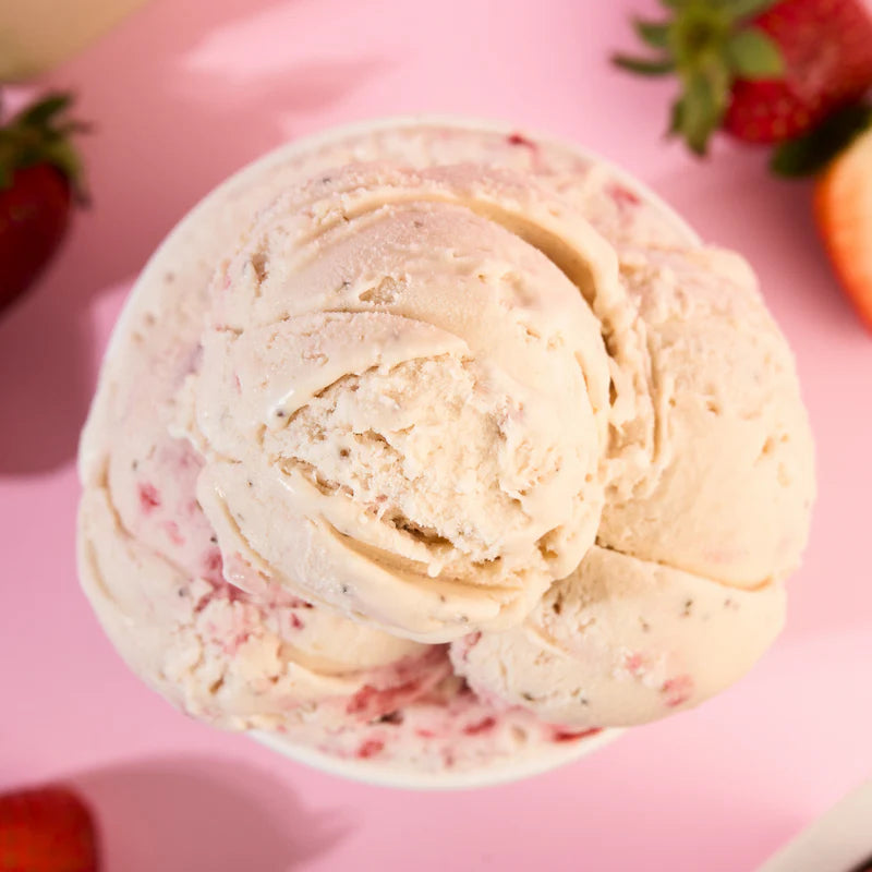 Strawberries & Cream Mini | Ice Cream
