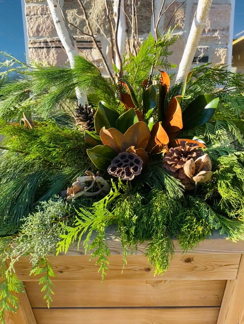 Custom Holiday Planters