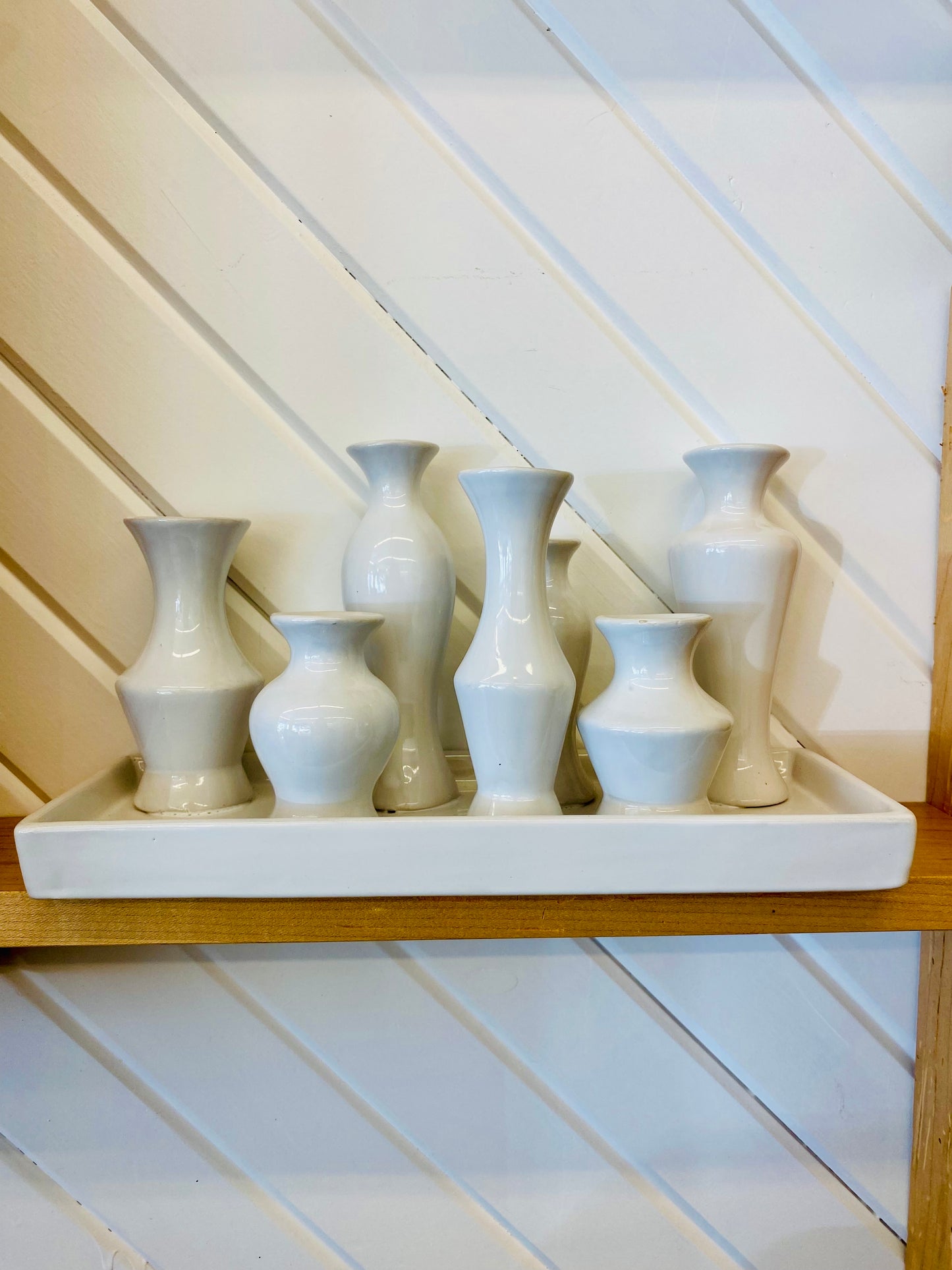 Bud Vase Arrangement on Tray