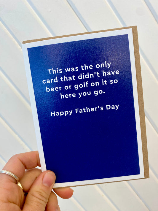 Father's Day Card | Beer or Golf
