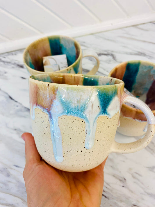 Ice-Cream Drip Pottery Mug