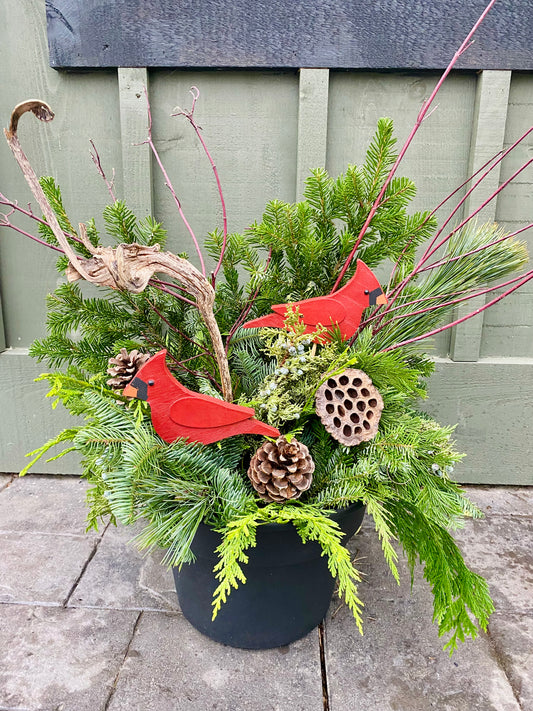 Winter's Welcome Planter