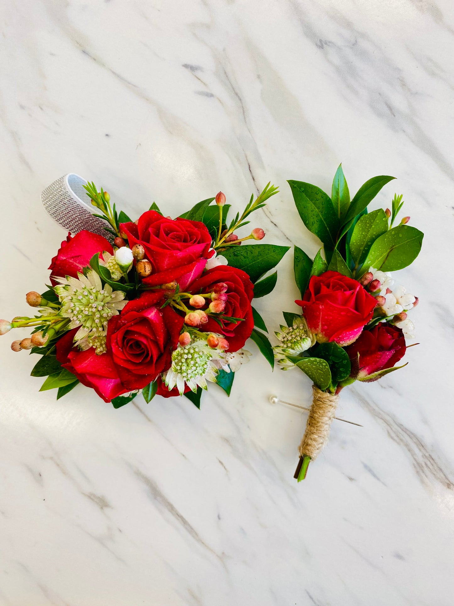 Red Velvet Corsage