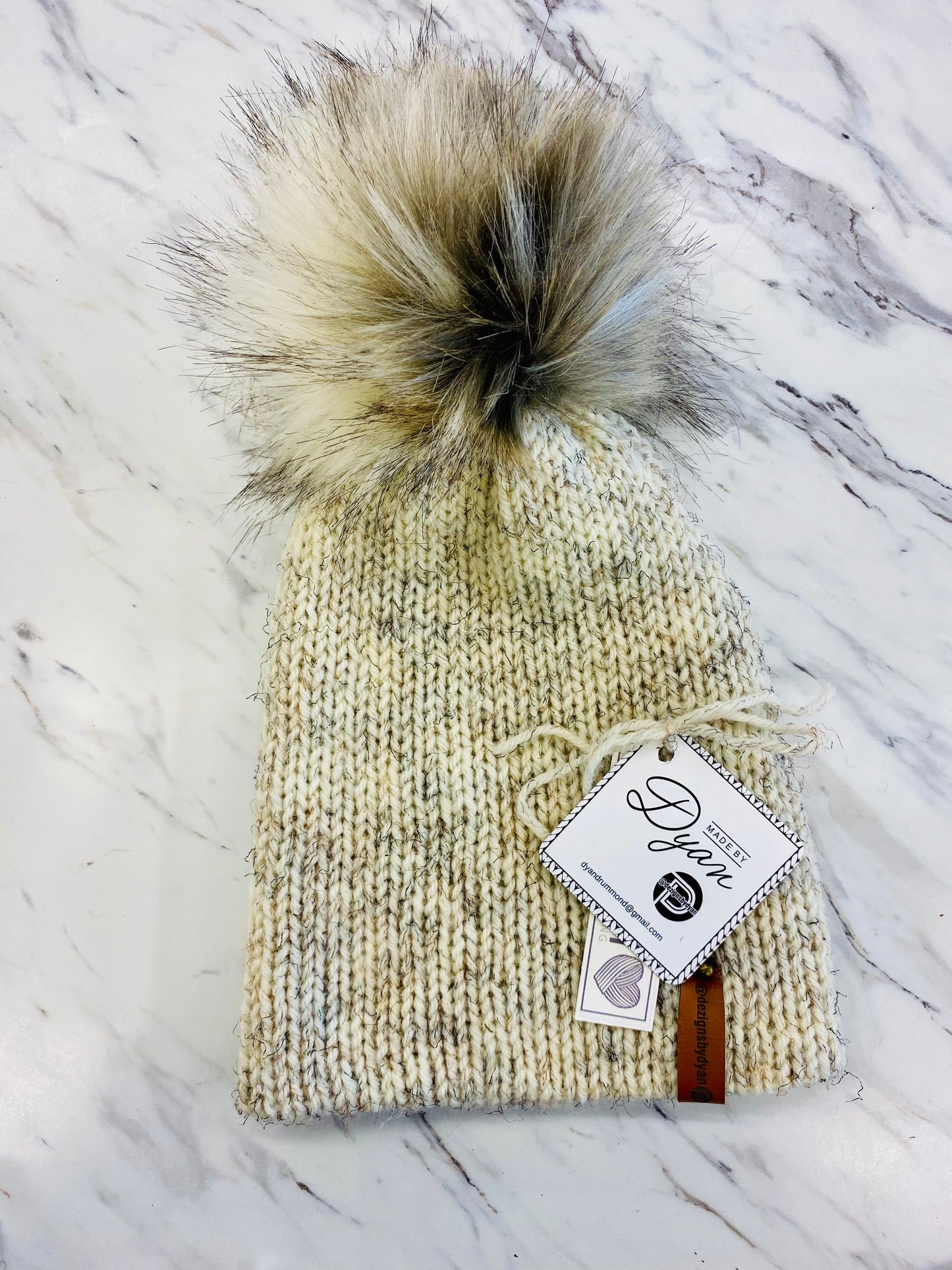 Knit Hat with Pom