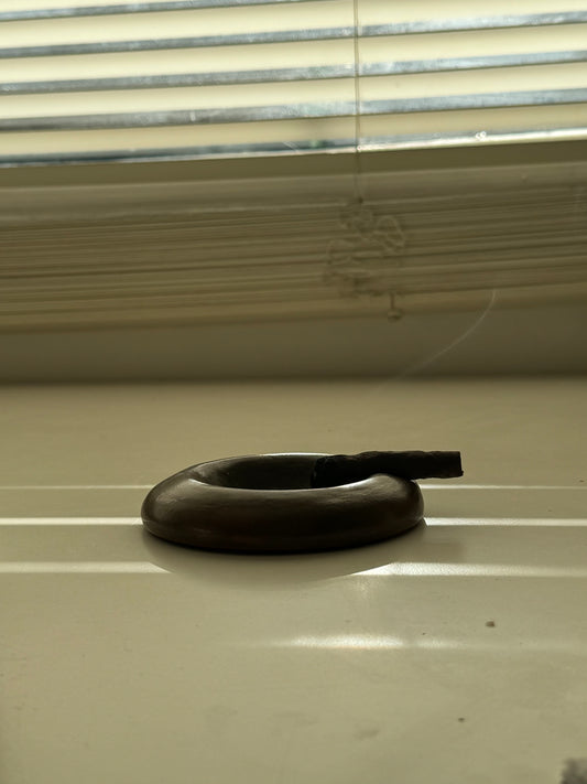 ashtray or incense holder l pottery