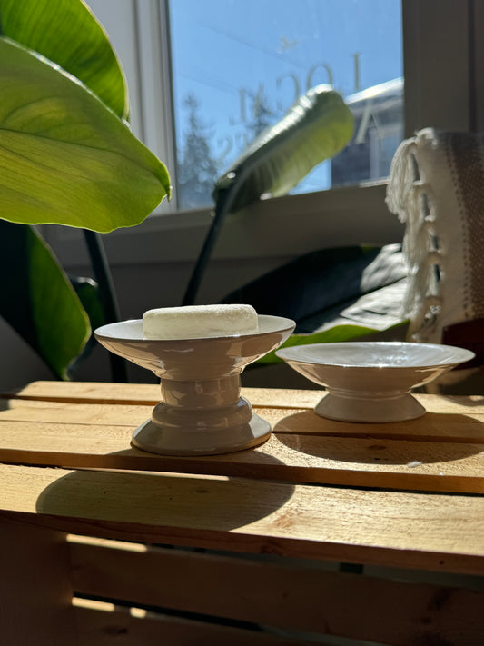 pedestal tray I pottery