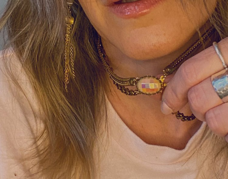 Sun Kissed Double Stranded Necklace