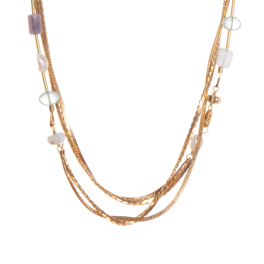 Solana Necklace | Lepidolite