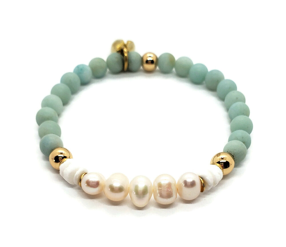 Peace & Pearls Bracelet