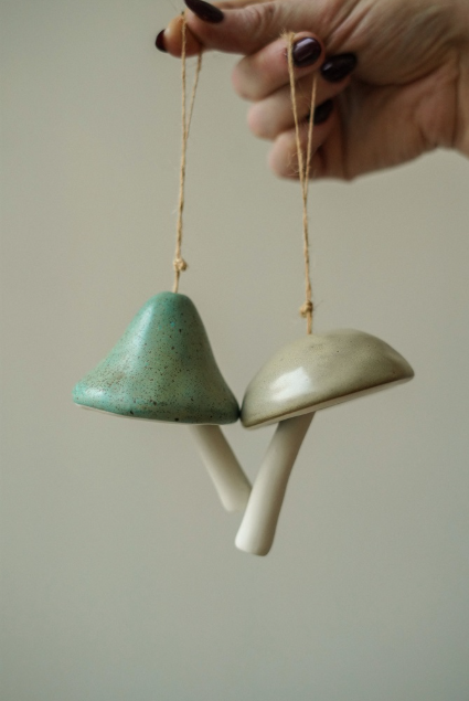 Ceramic Mushroom Ornament