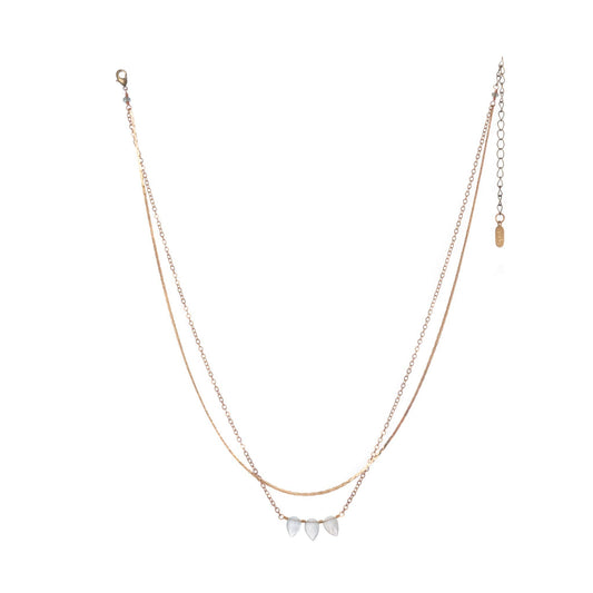 Shyla Necklace: Moss Aquamarine