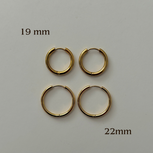 Minimal Hoops | Gold