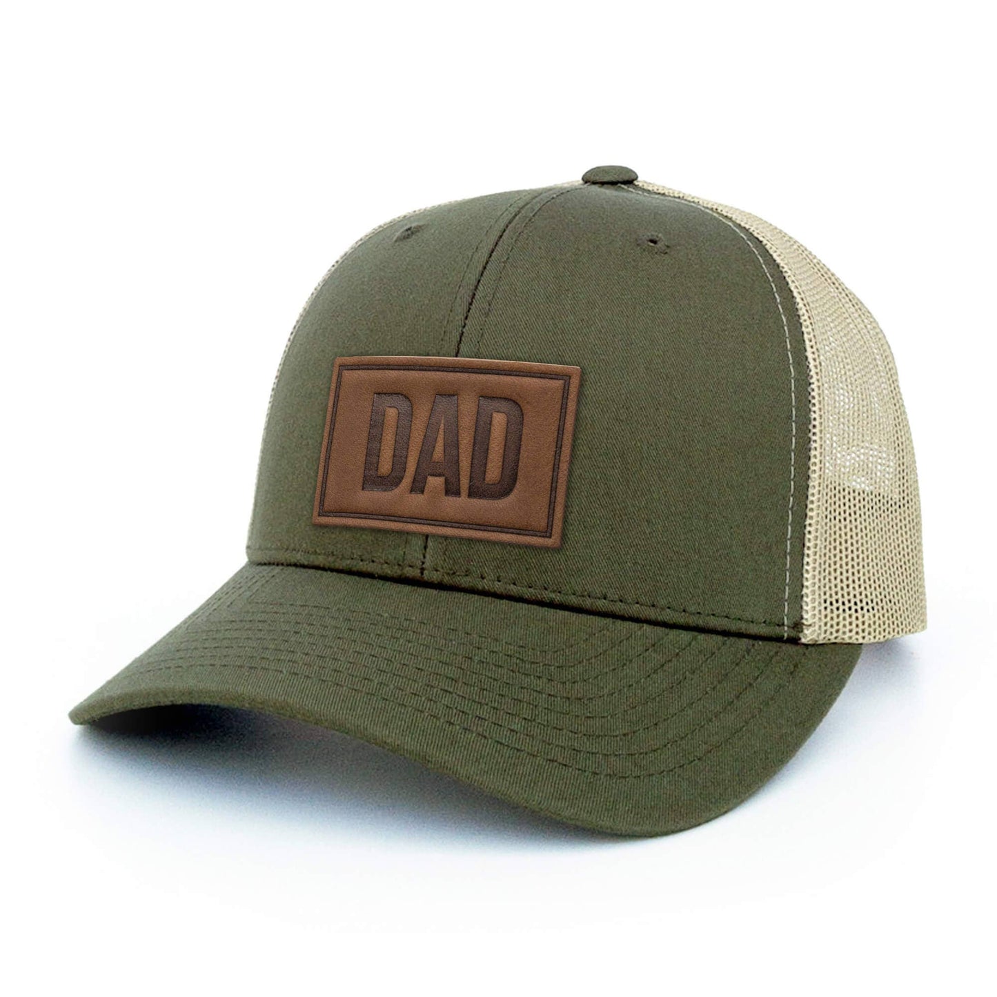 DAD | Sage Leather Patch Hat
