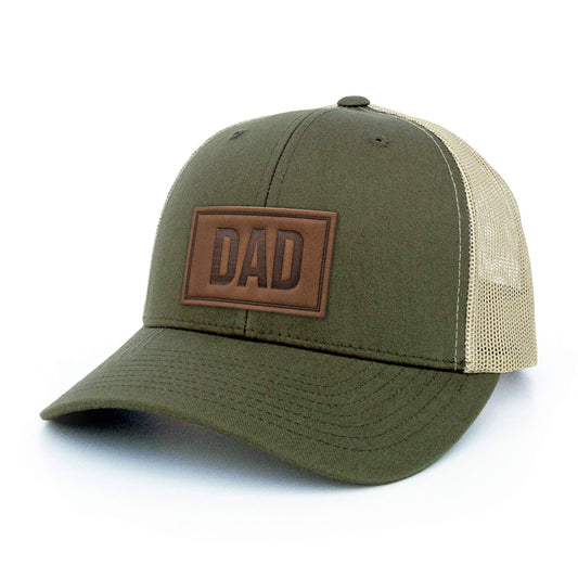 DAD | Sage Leather Patch Hat