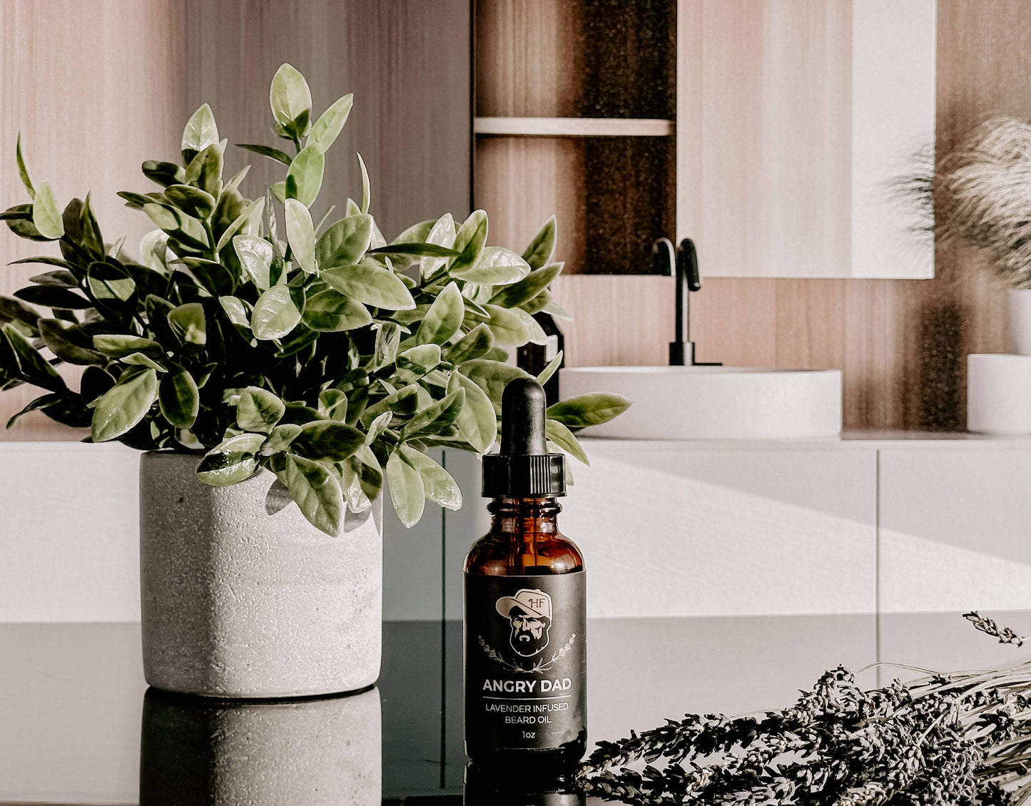 Men's | Angry Dad Lavender Infused Beard Oil