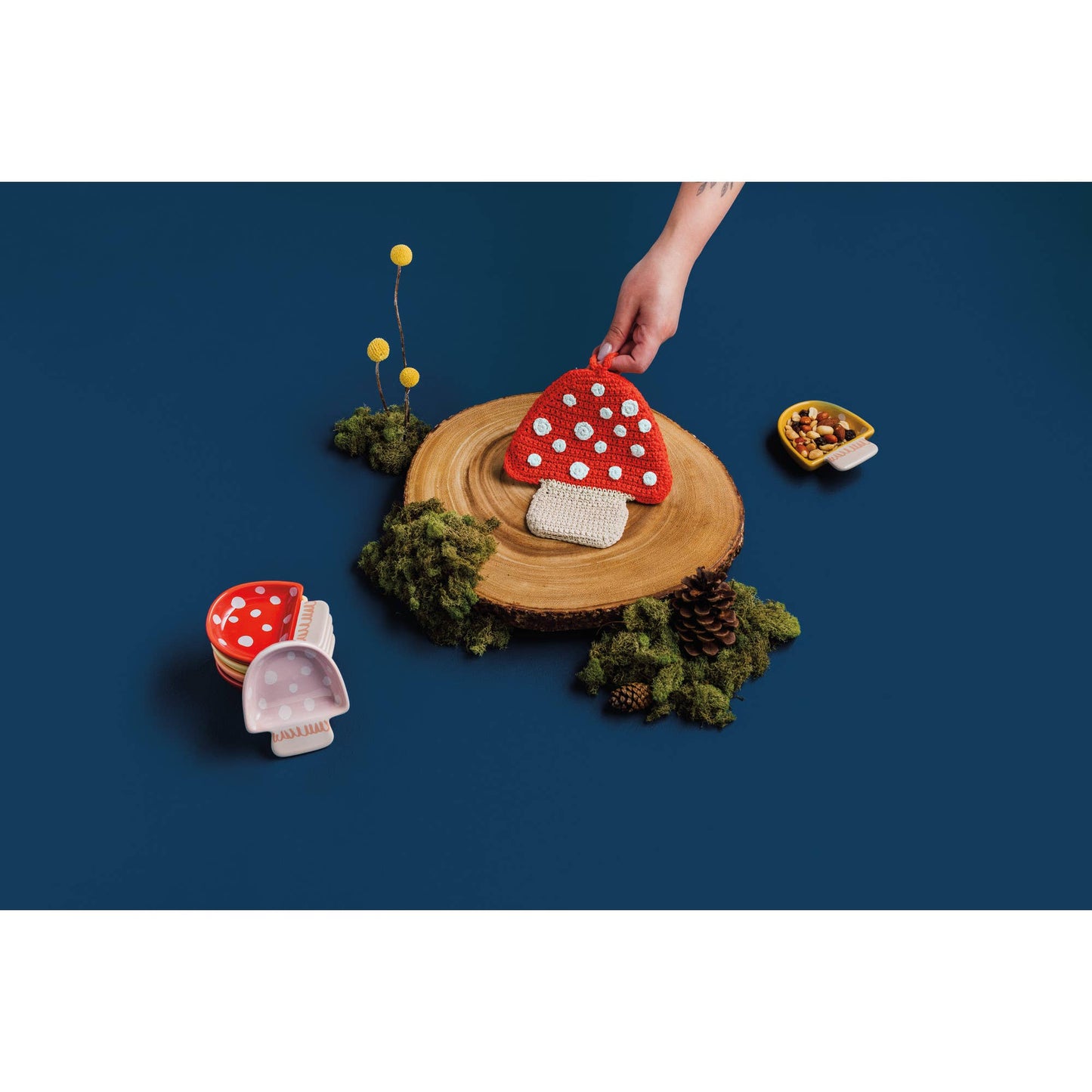 Toadstool Shaped Pinch Bowls