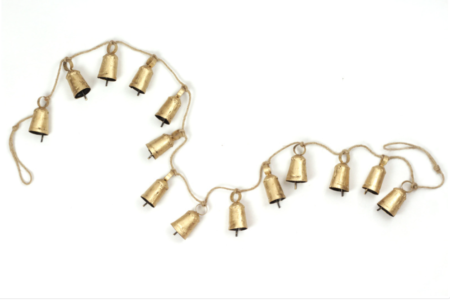 Gold Bells Garland | 5 ft