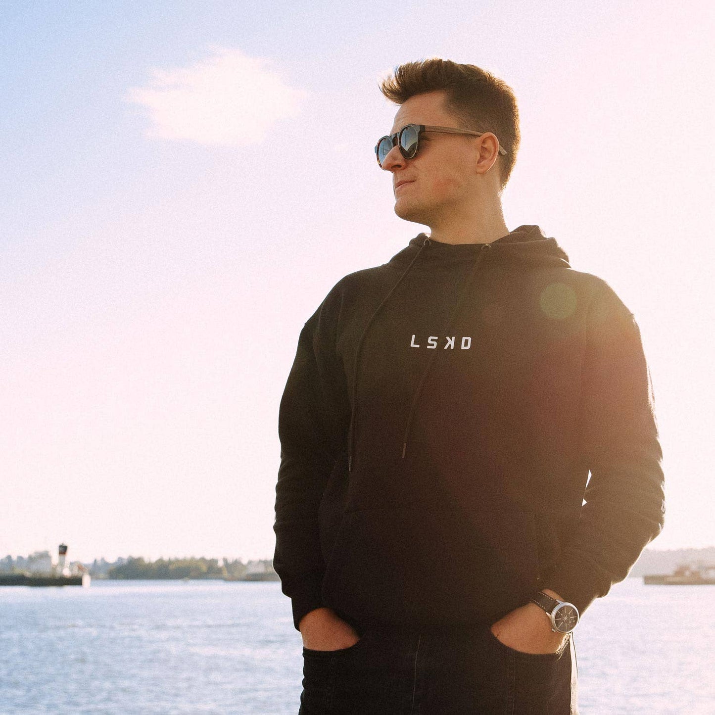 Walnut Tortoise Panto Sunglasses