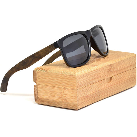 Square Ebony Wood Sunglasses
